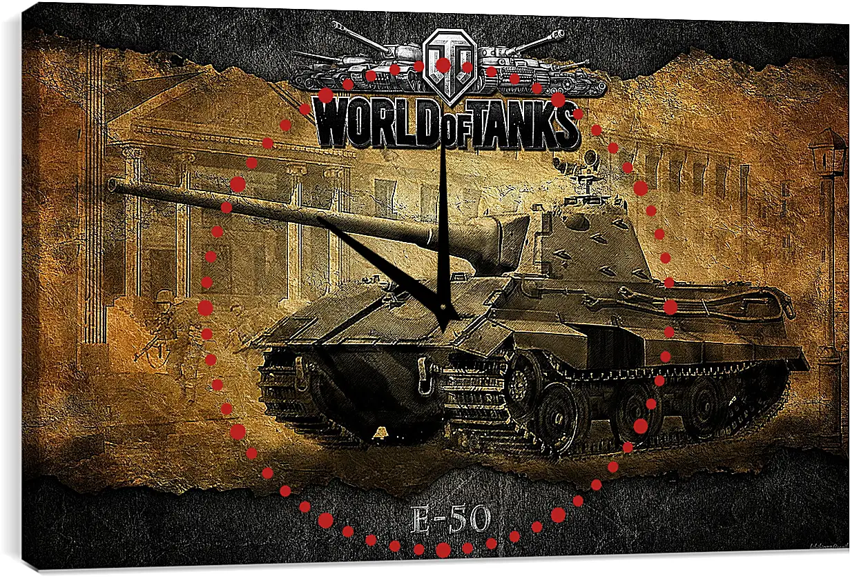 Часы картина - World Of Tanks