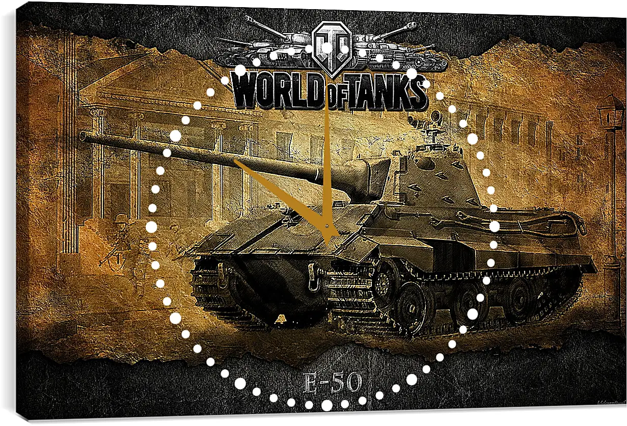 Часы картина - World Of Tanks