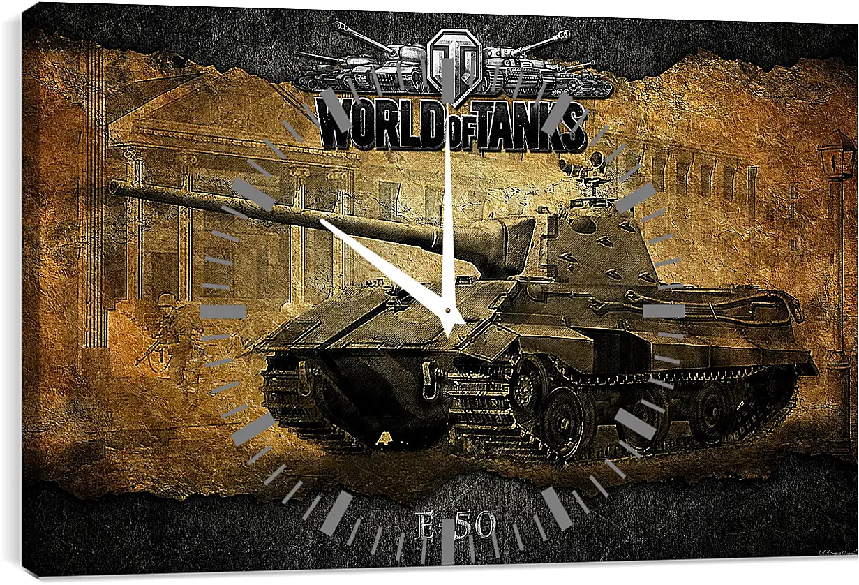 Часы картина - World Of Tanks