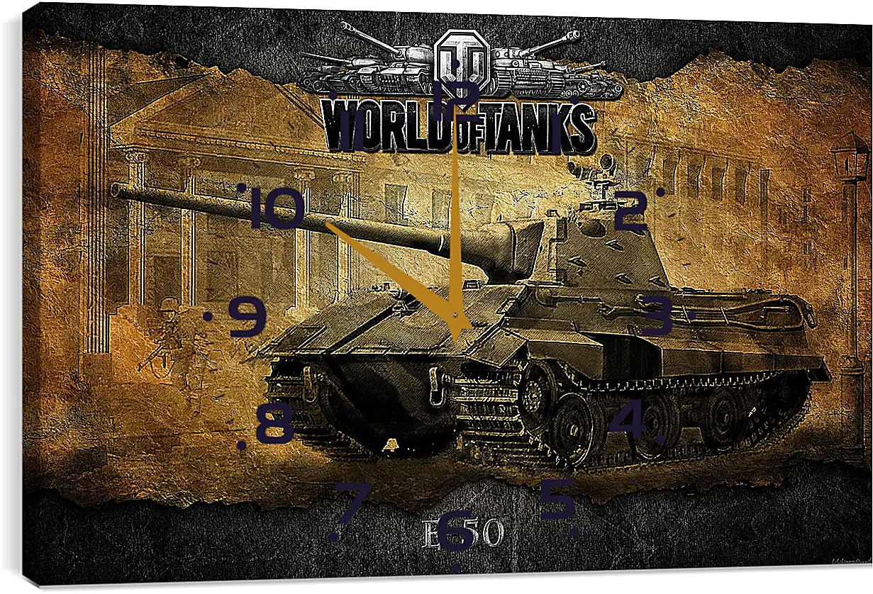 Часы картина - World Of Tanks