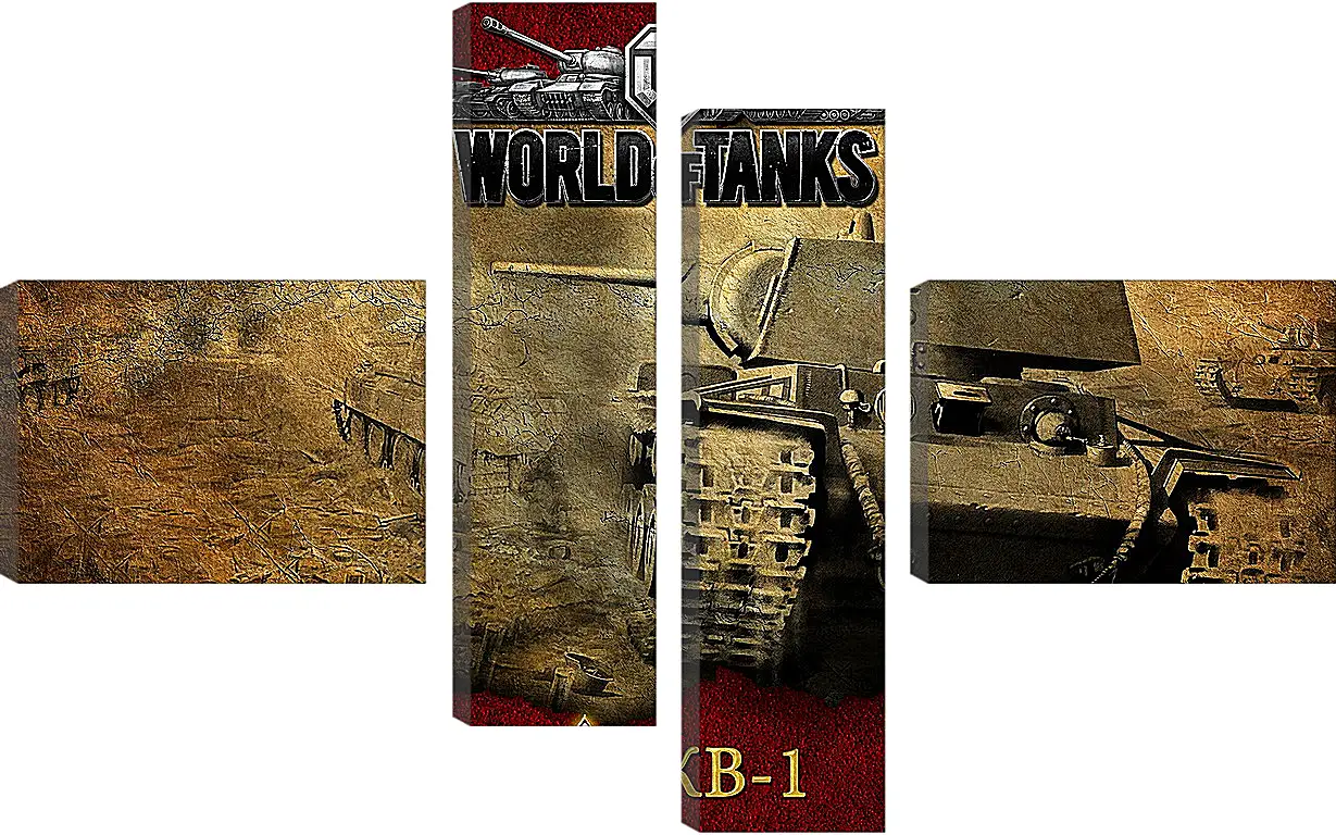 Модульная картина - World Of Tanks