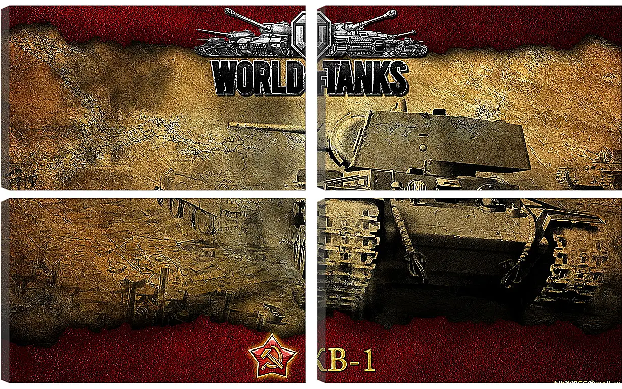 Модульная картина - World Of Tanks