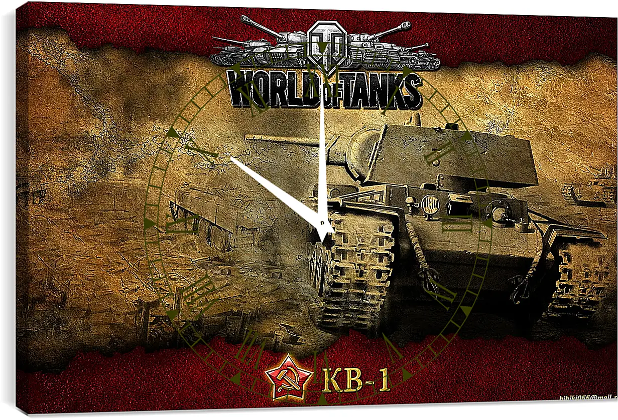 Часы картина - World Of Tanks
