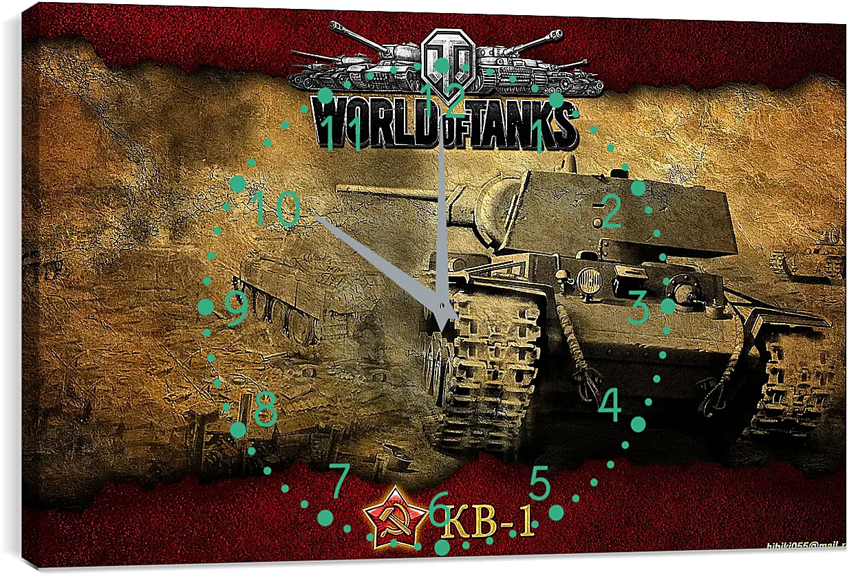 Часы картина - World Of Tanks