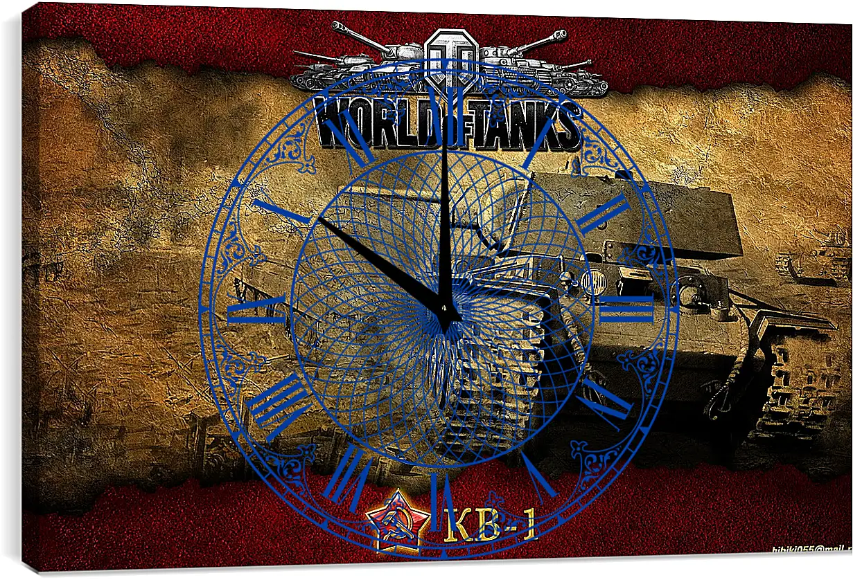 Часы картина - World Of Tanks