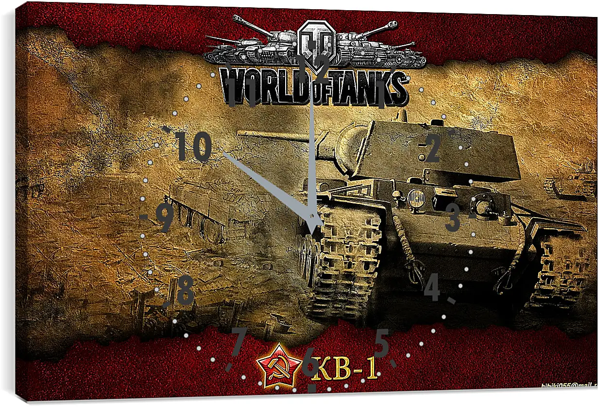 Часы картина - World Of Tanks