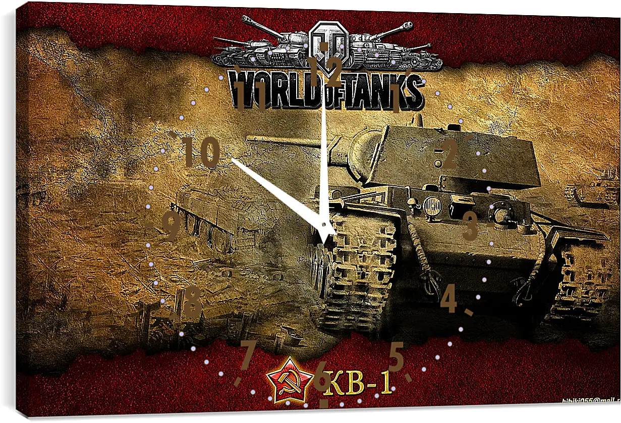 Часы картина - World Of Tanks