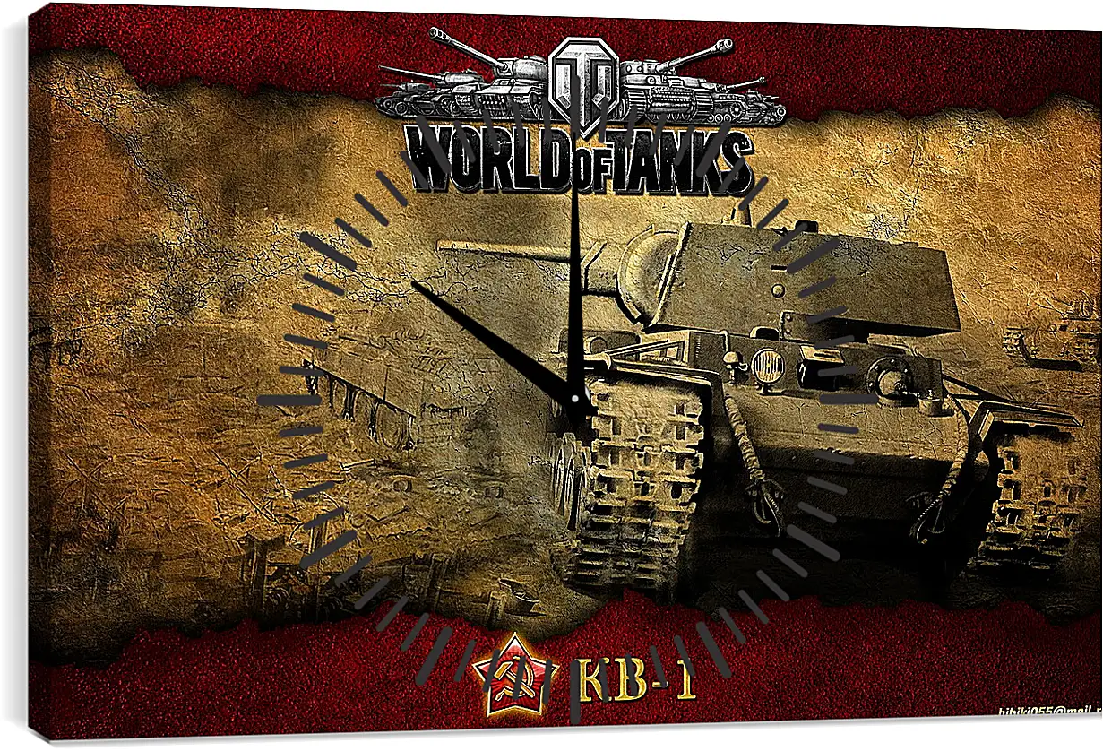 Часы картина - World Of Tanks