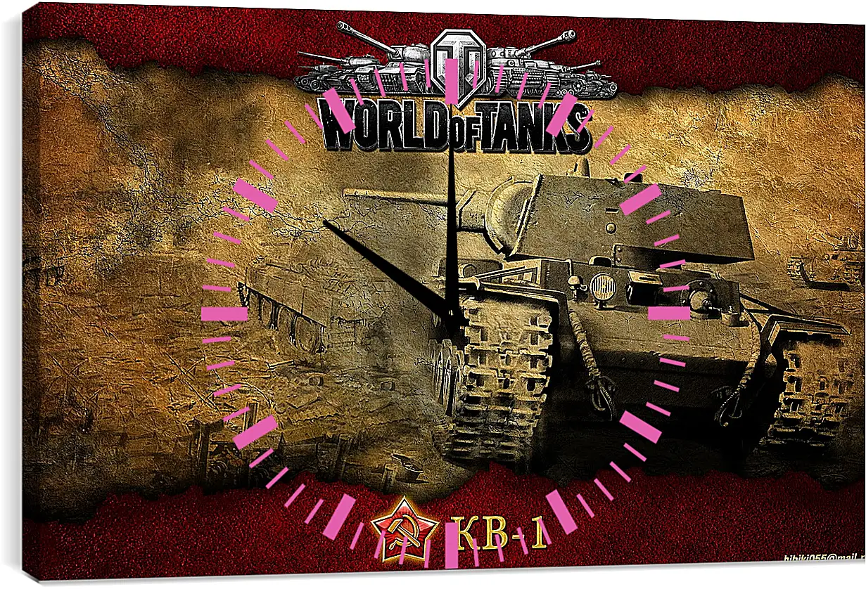 Часы картина - World Of Tanks