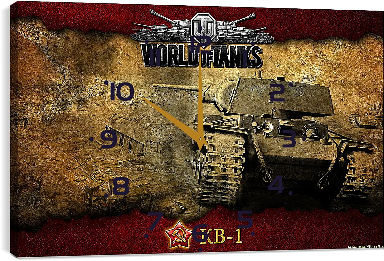 Часы картина - World Of Tanks