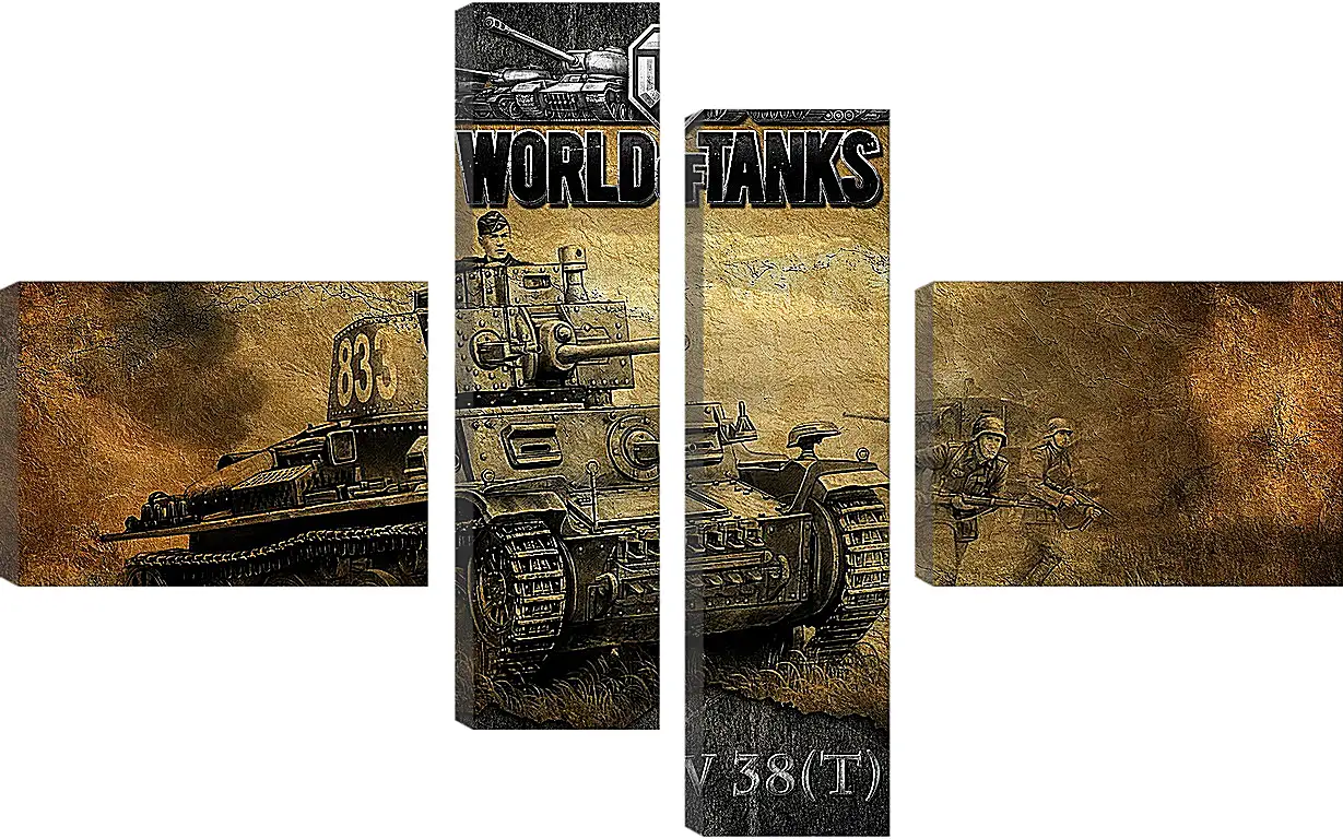 Модульная картина - World Of Tanks