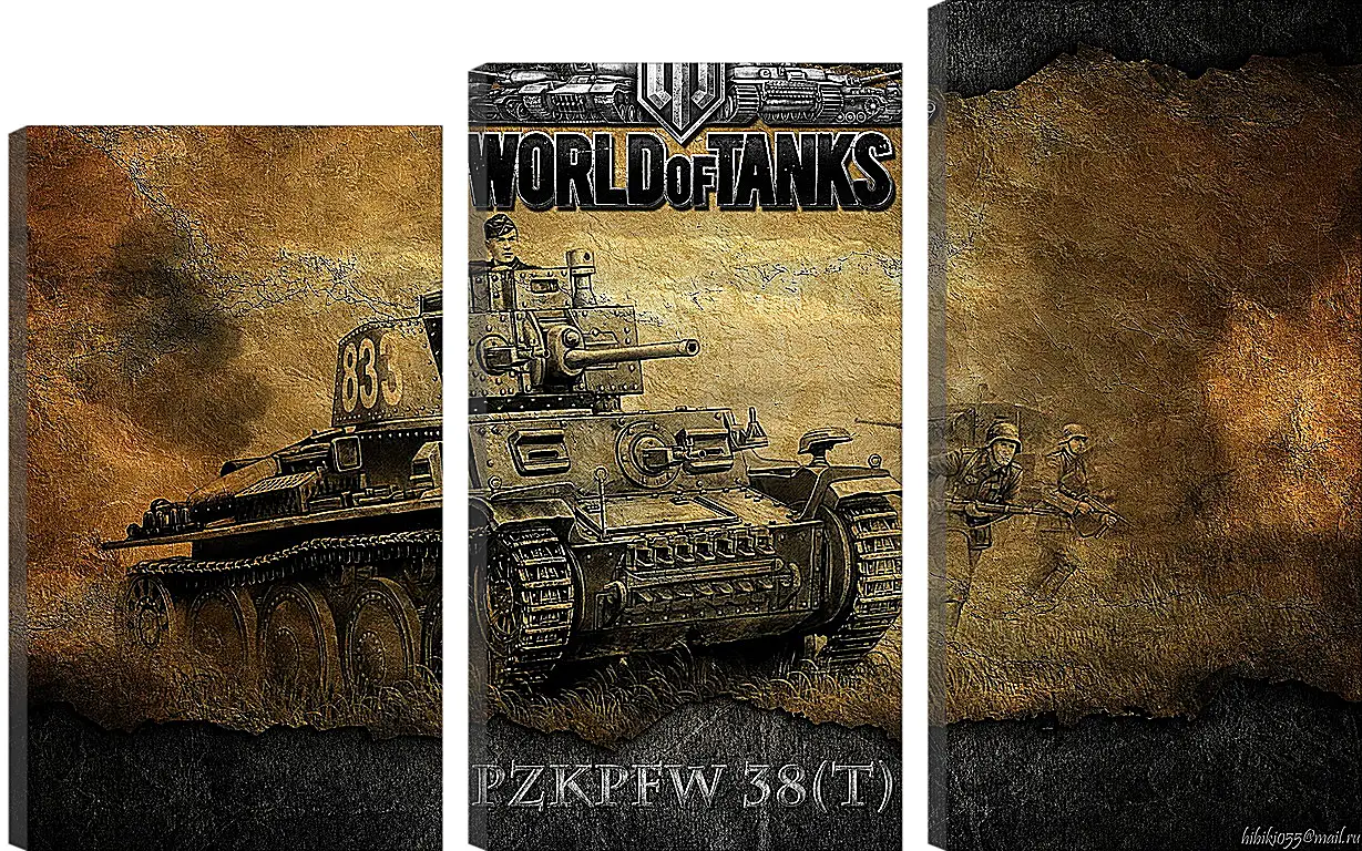 Модульная картина - World Of Tanks