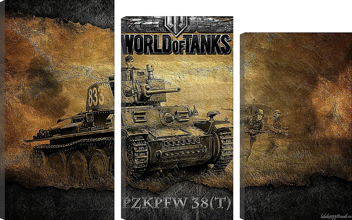 Модульная картина - World Of Tanks