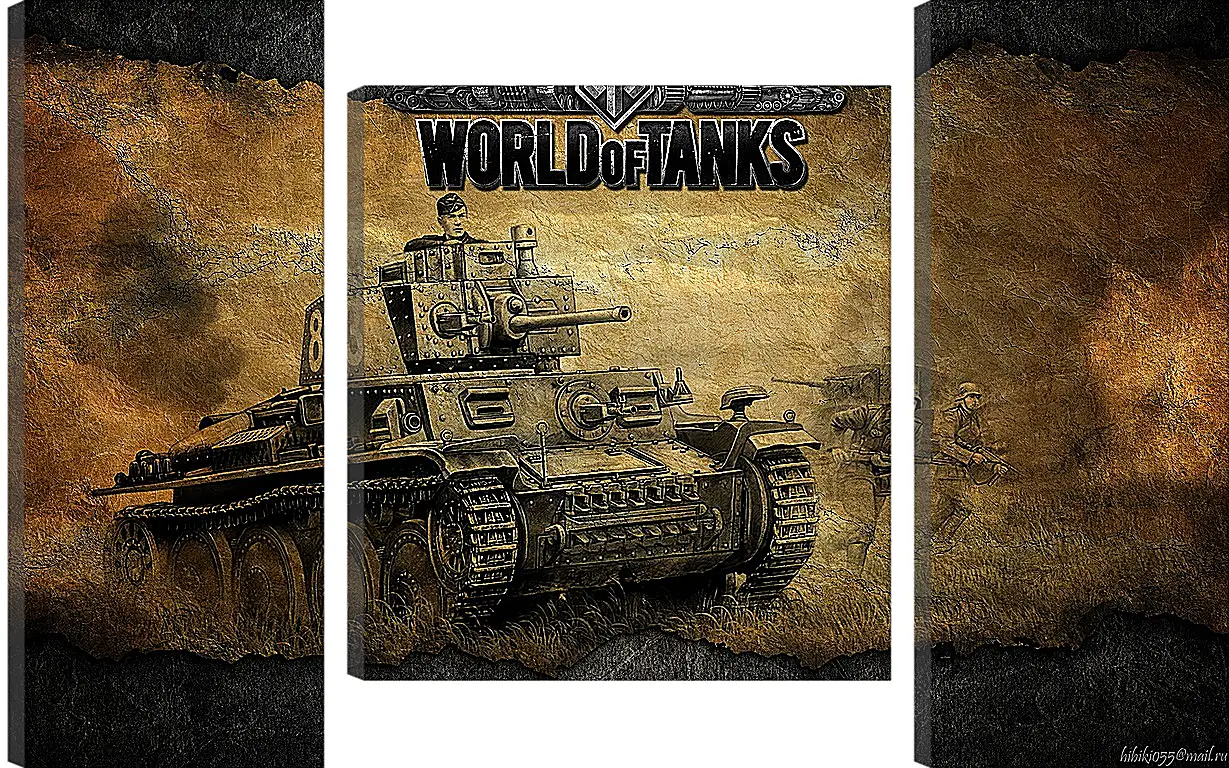 Модульная картина - World Of Tanks