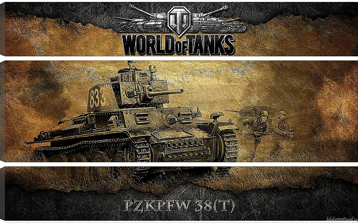 Модульная картина - World Of Tanks