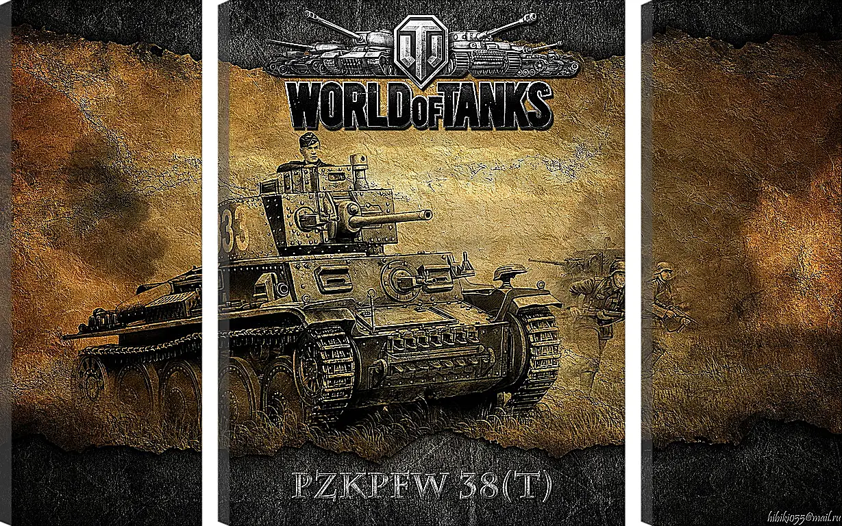 Модульная картина - World Of Tanks