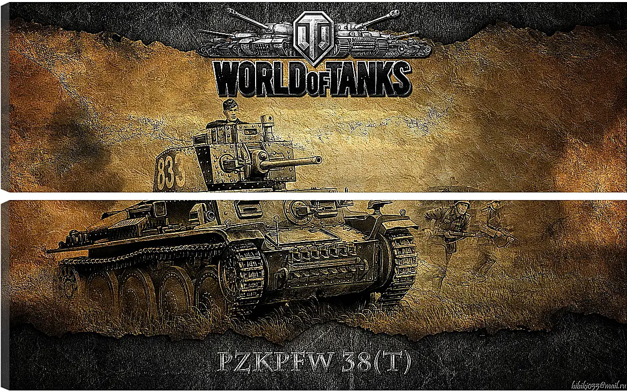 Модульная картина - World Of Tanks