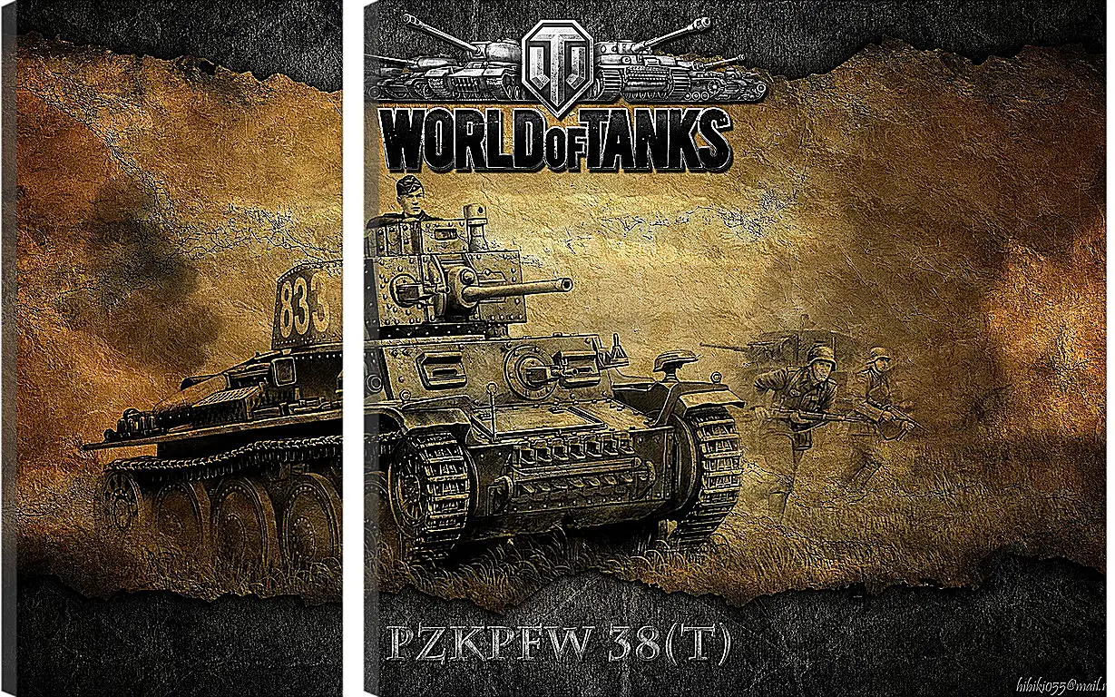 Модульная картина - World Of Tanks