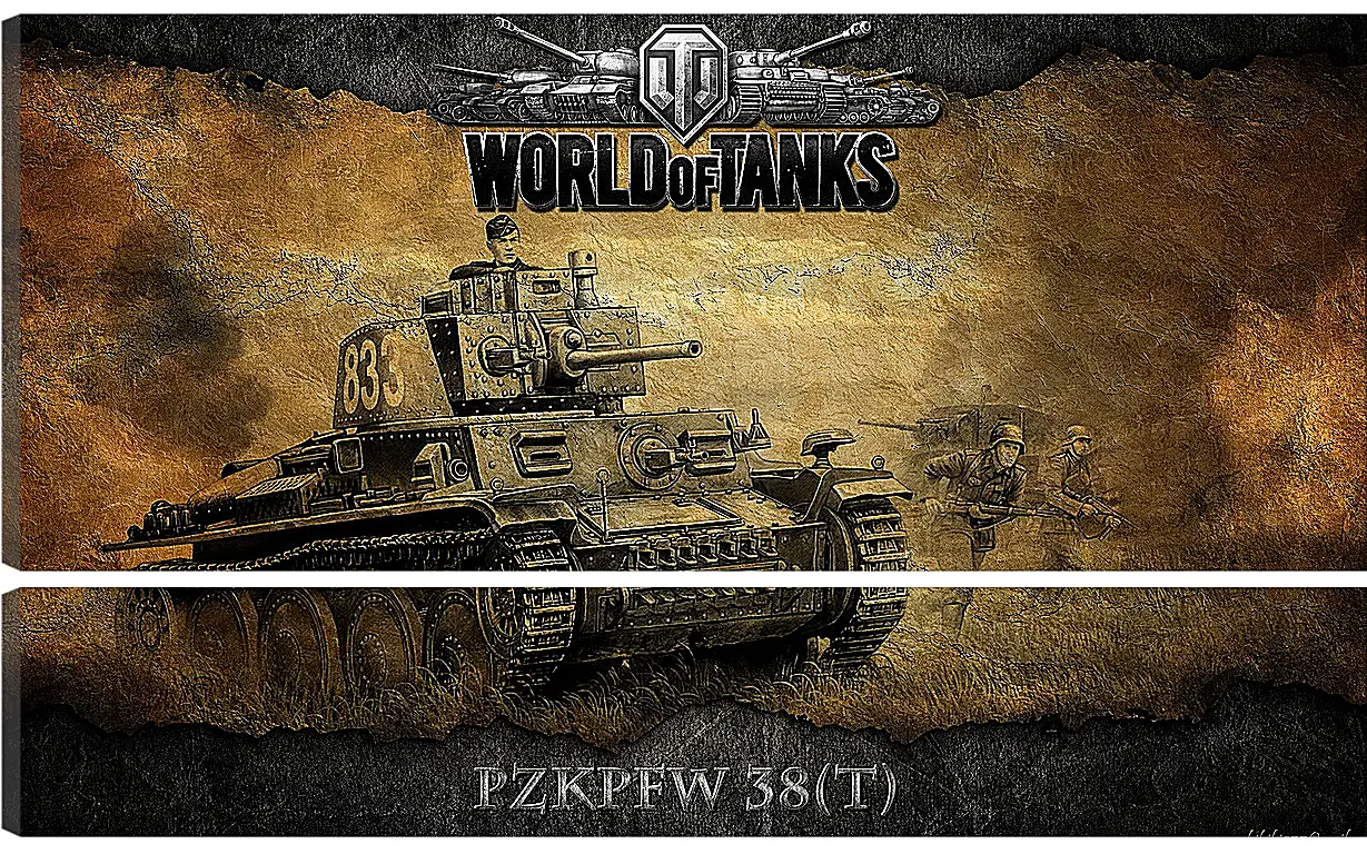 Модульная картина - World Of Tanks