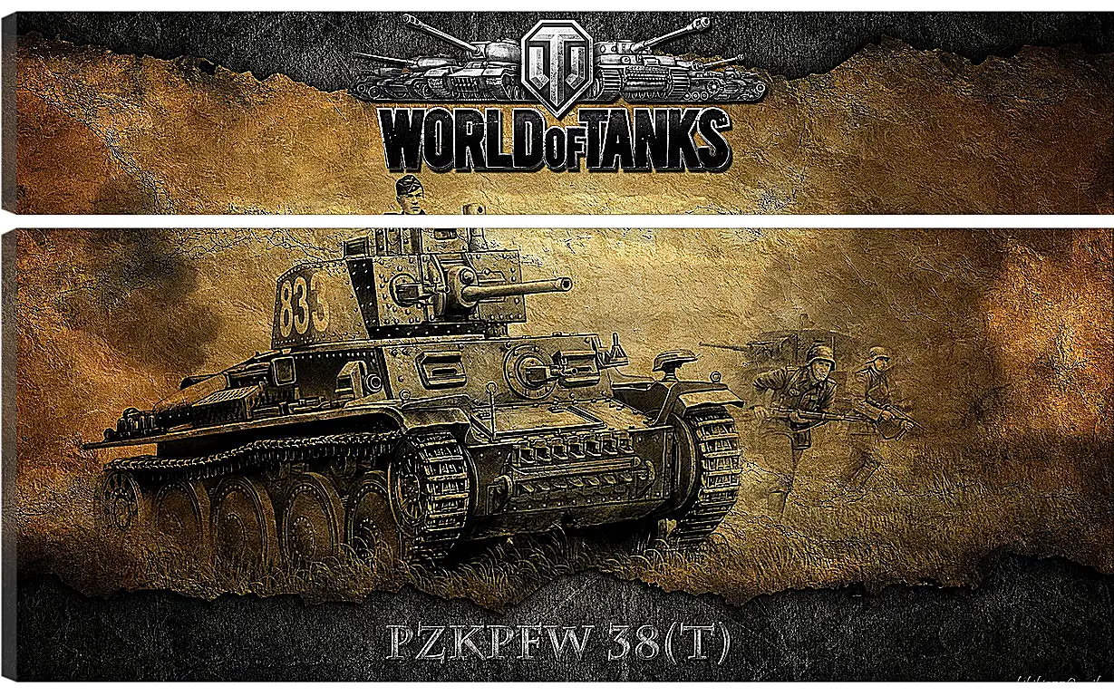 Модульная картина - World Of Tanks