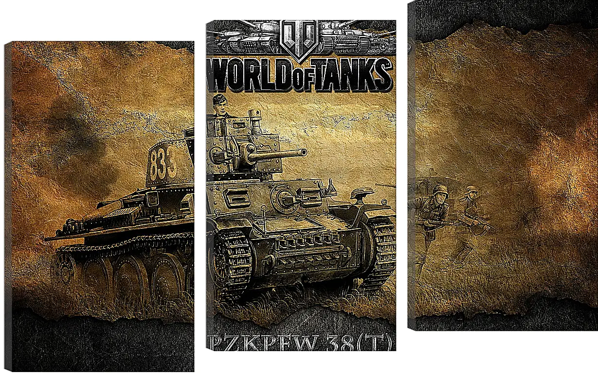 Модульная картина - World Of Tanks