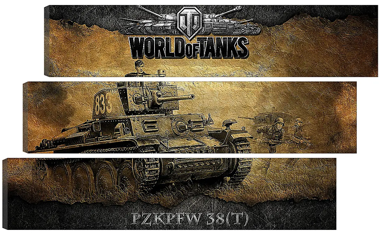 Модульная картина - World Of Tanks