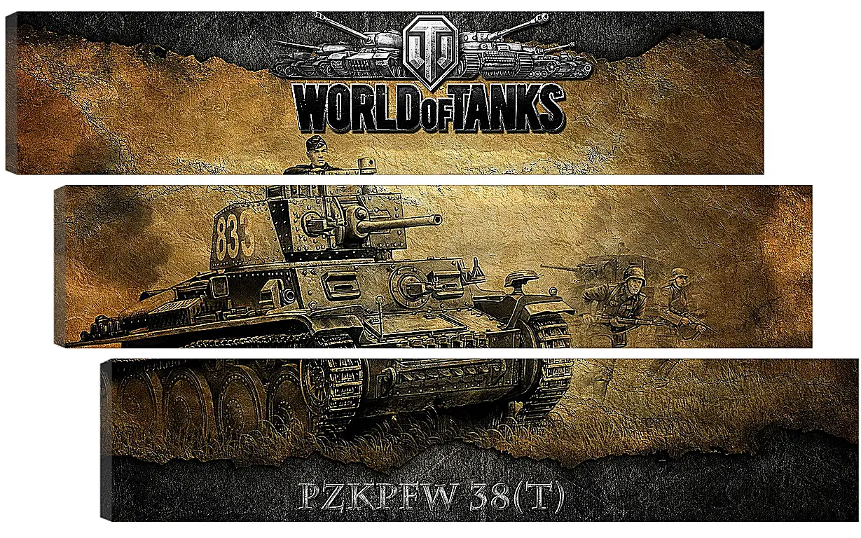 Модульная картина - World Of Tanks