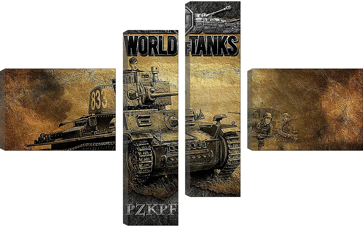 Модульная картина - World Of Tanks