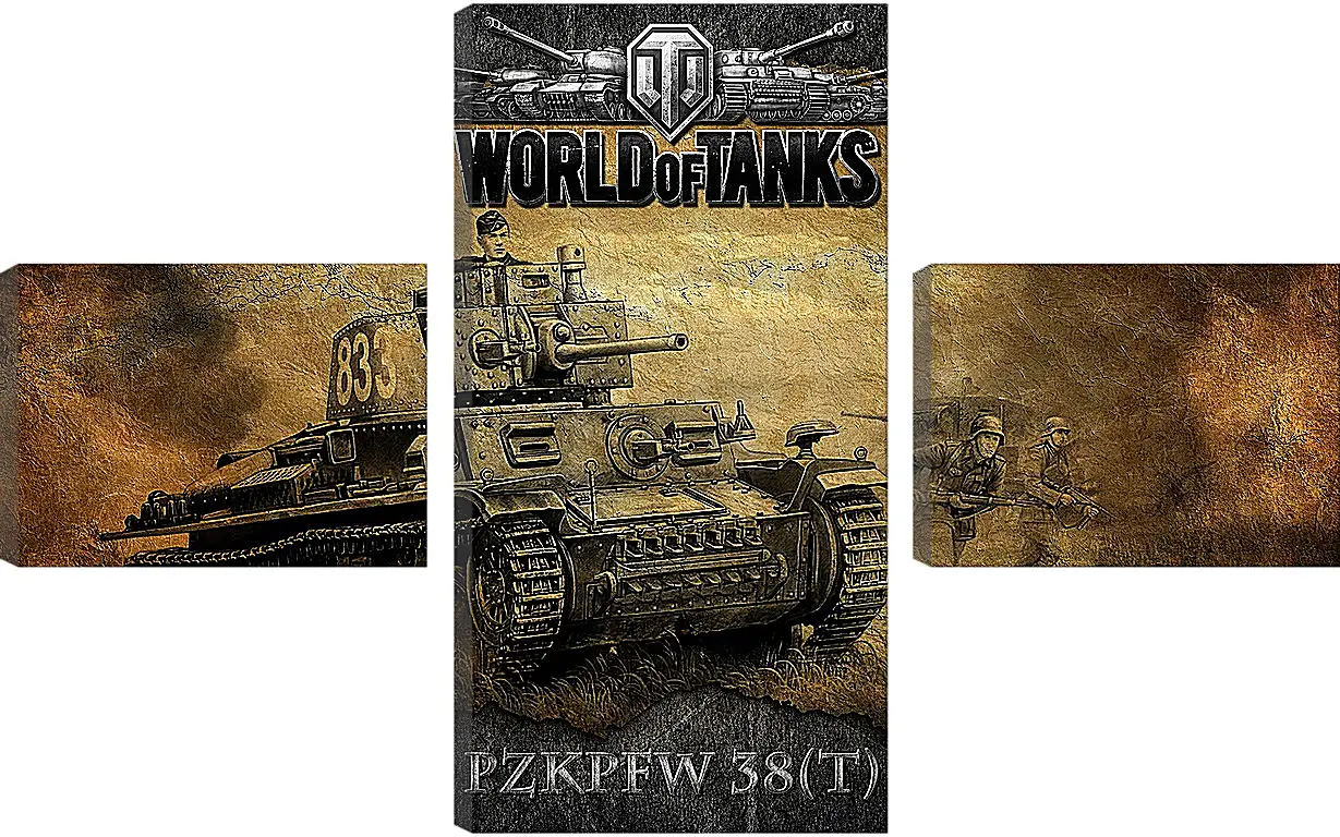 Модульная картина - World Of Tanks