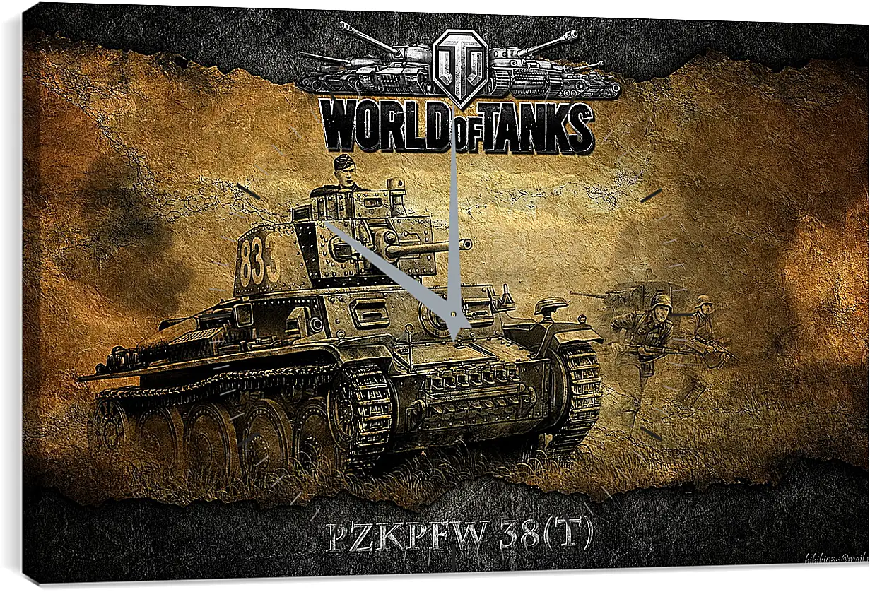 Часы картина - World Of Tanks