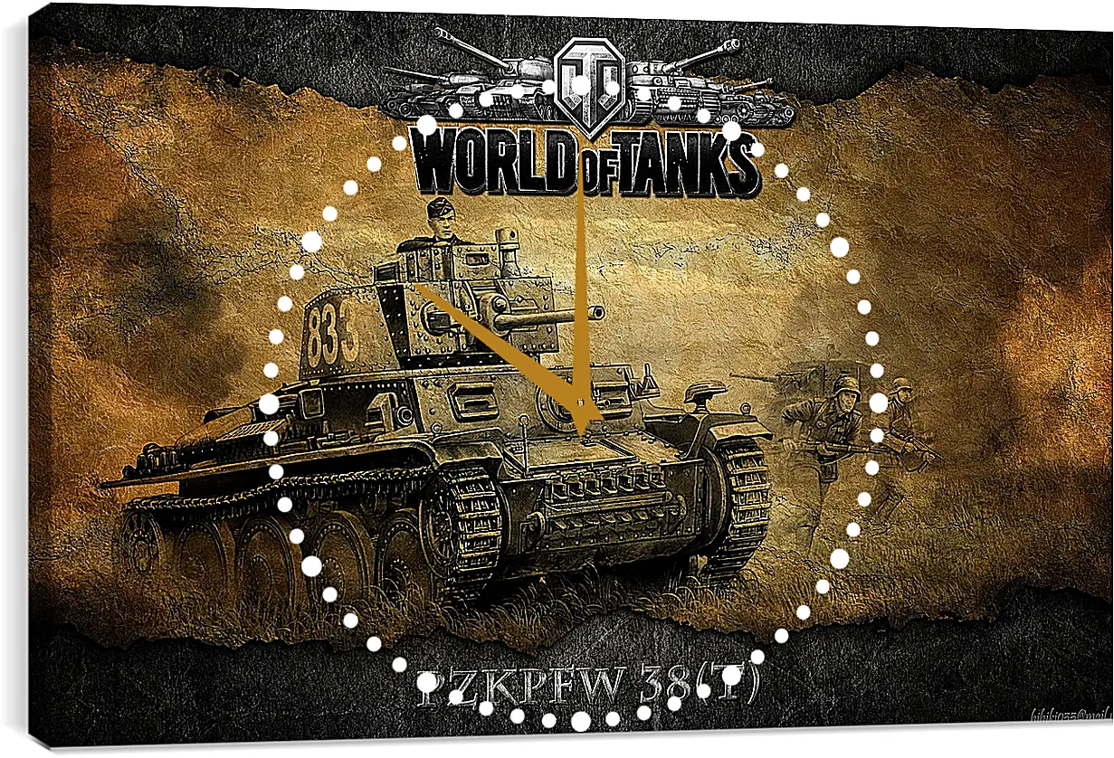 Часы картина - World Of Tanks