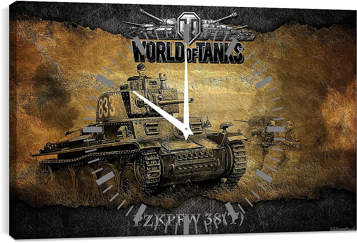 Часы картина - World Of Tanks