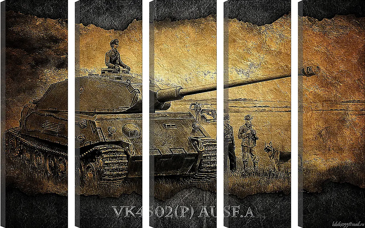 Модульная картина - World Of Tanks