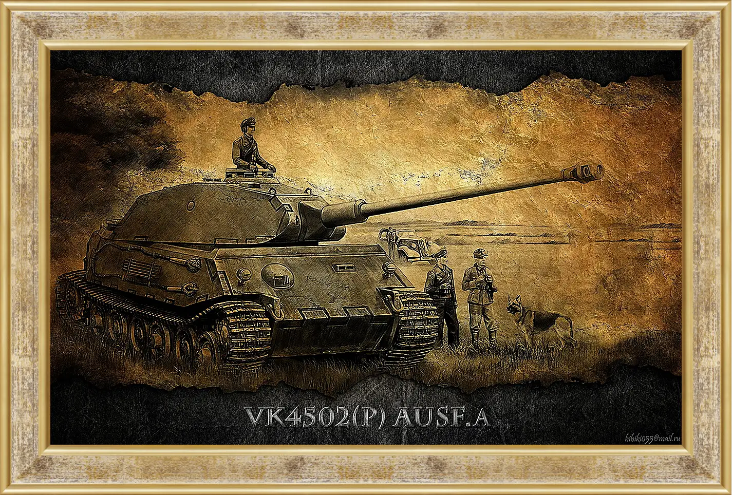 Картина в раме - World Of Tanks