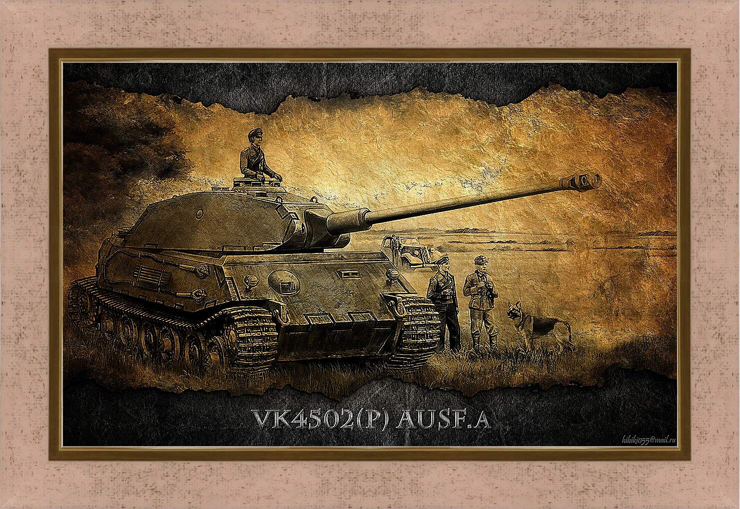 Картина в раме - World Of Tanks