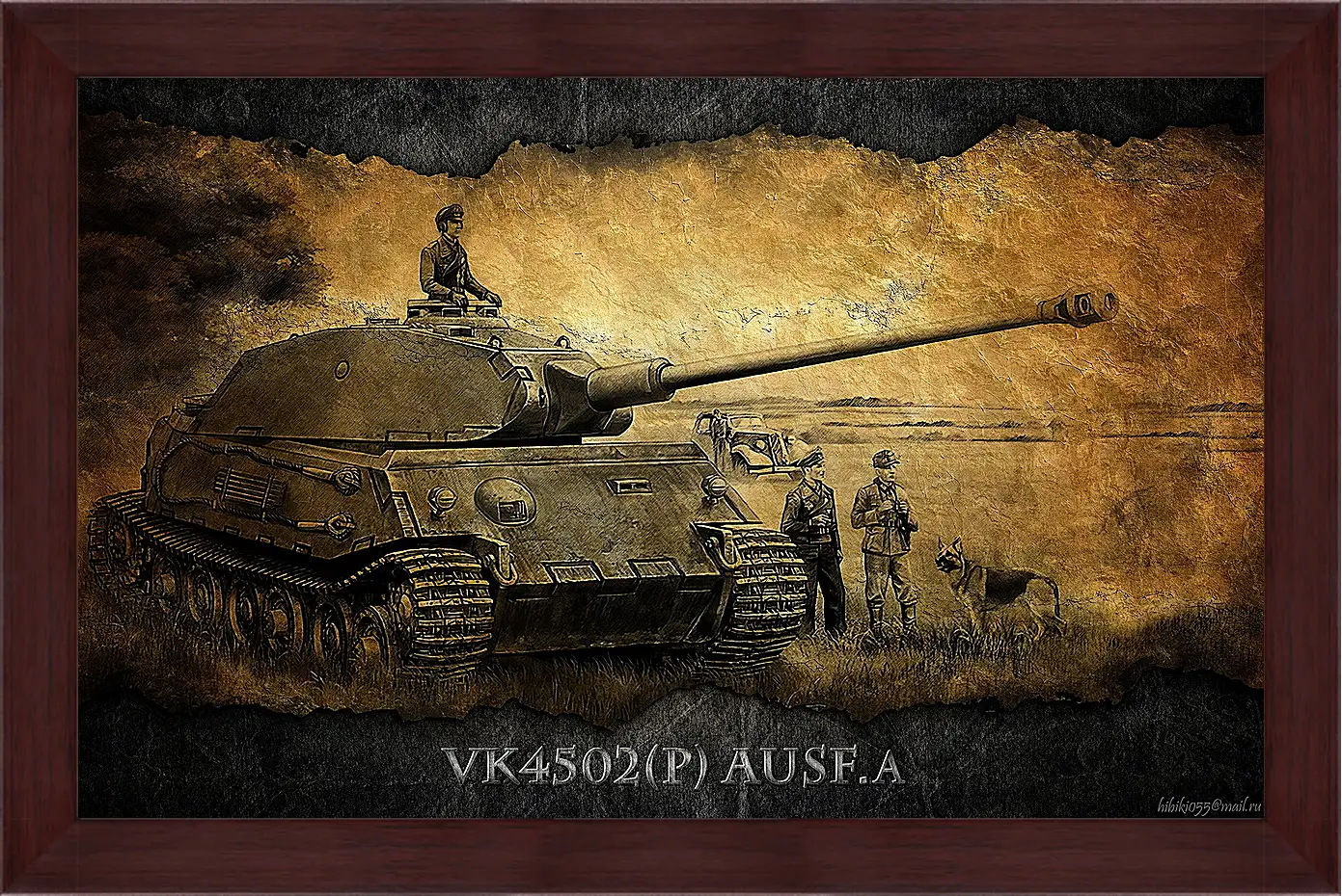 Картина в раме - World Of Tanks