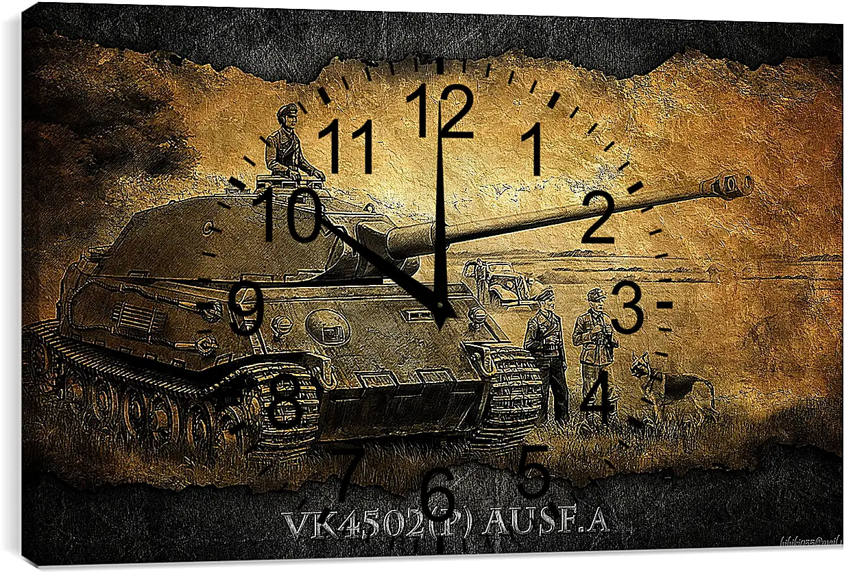 Часы картина - World Of Tanks
