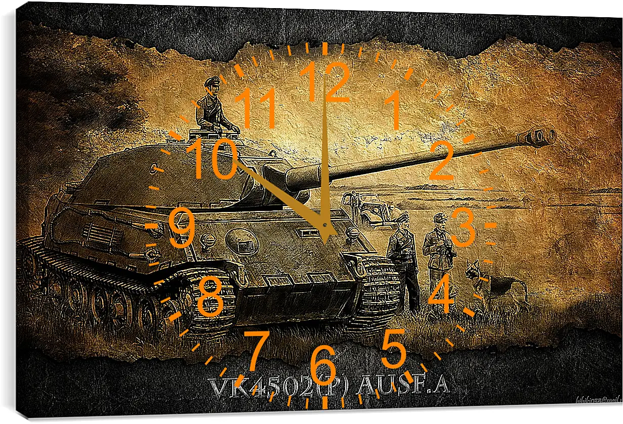 Часы картина - World Of Tanks