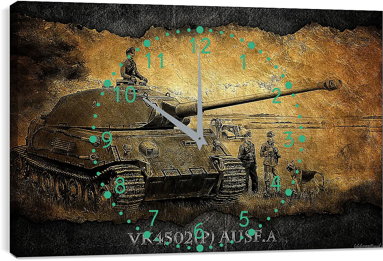 Часы картина - World Of Tanks