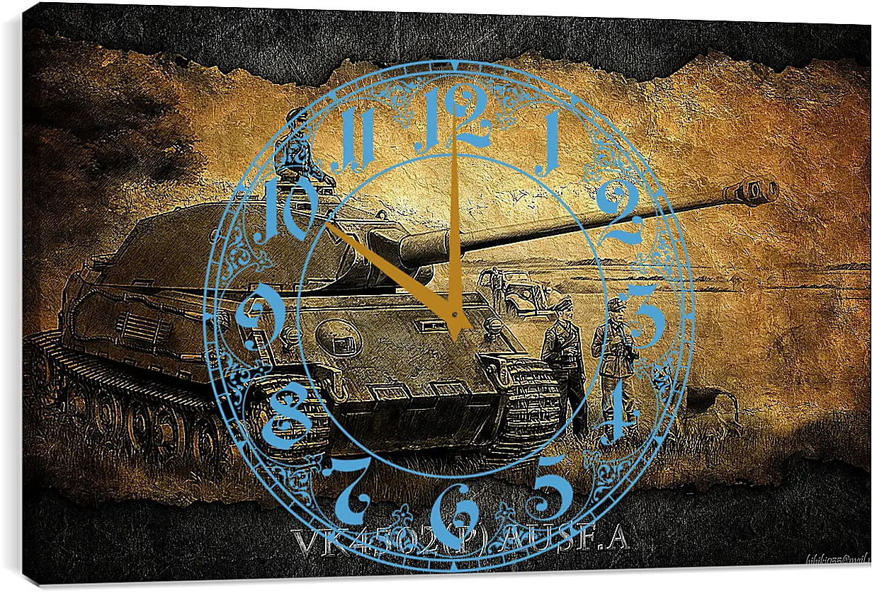 Часы картина - World Of Tanks