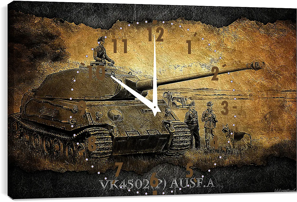 Часы картина - World Of Tanks