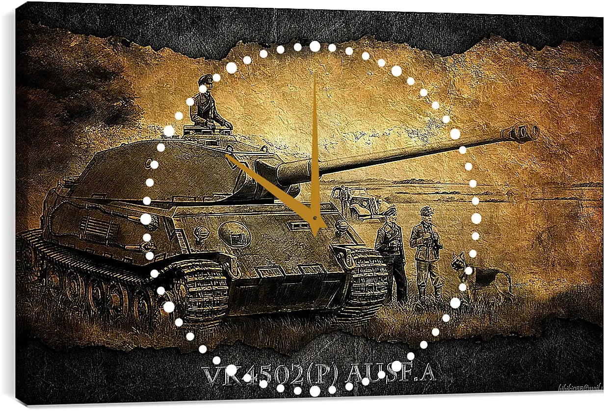 Часы картина - World Of Tanks