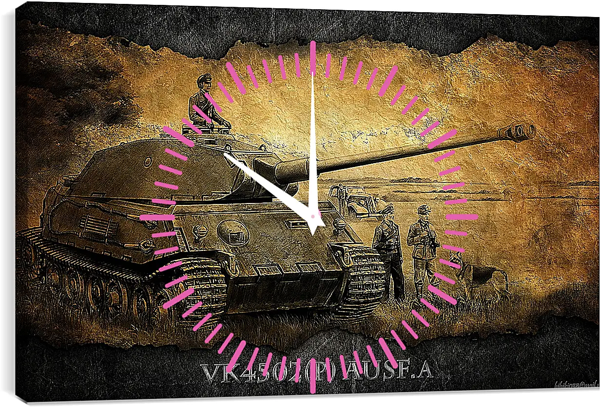 Часы картина - World Of Tanks