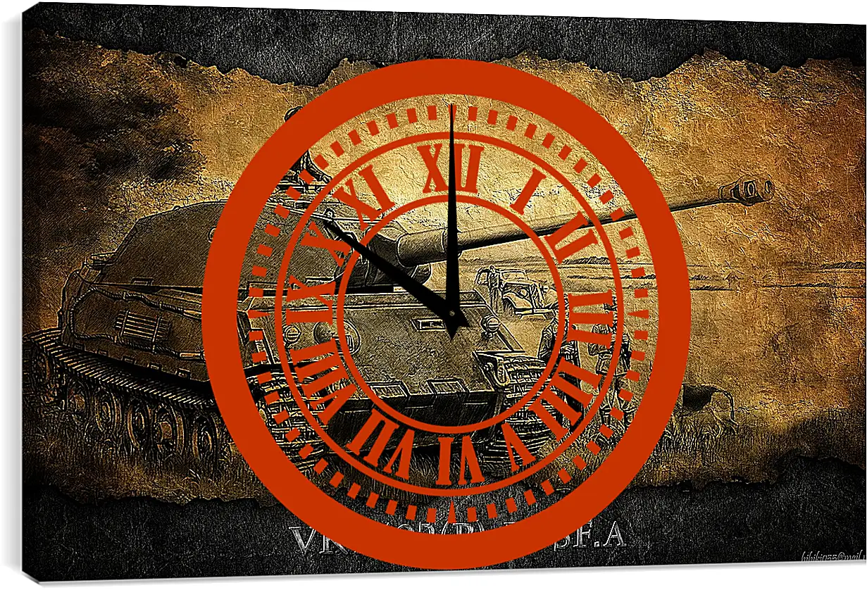 Часы картина - World Of Tanks