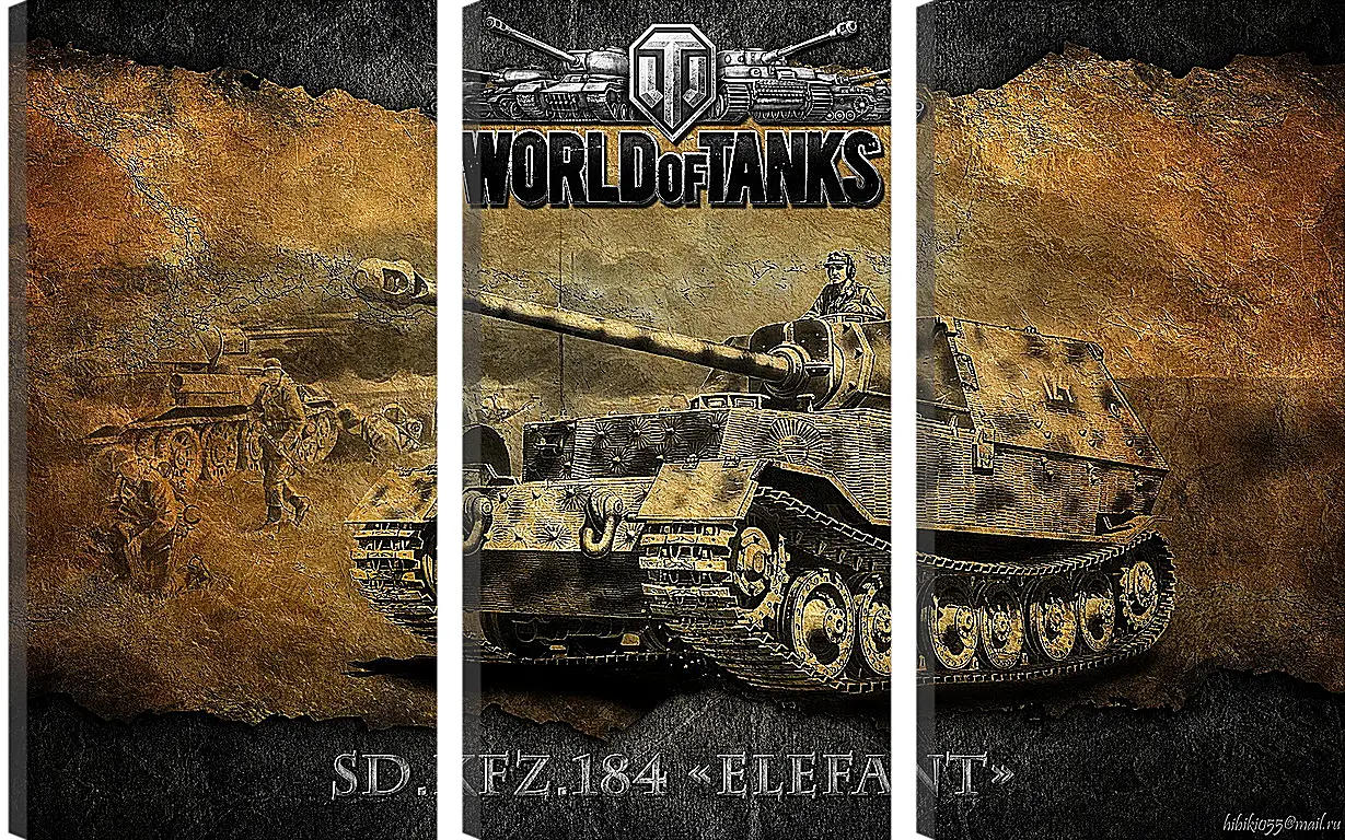 Модульная картина - World Of Tanks