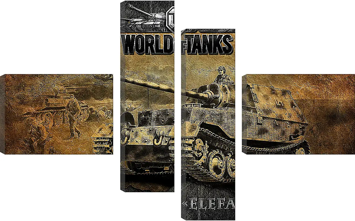 Модульная картина - World Of Tanks