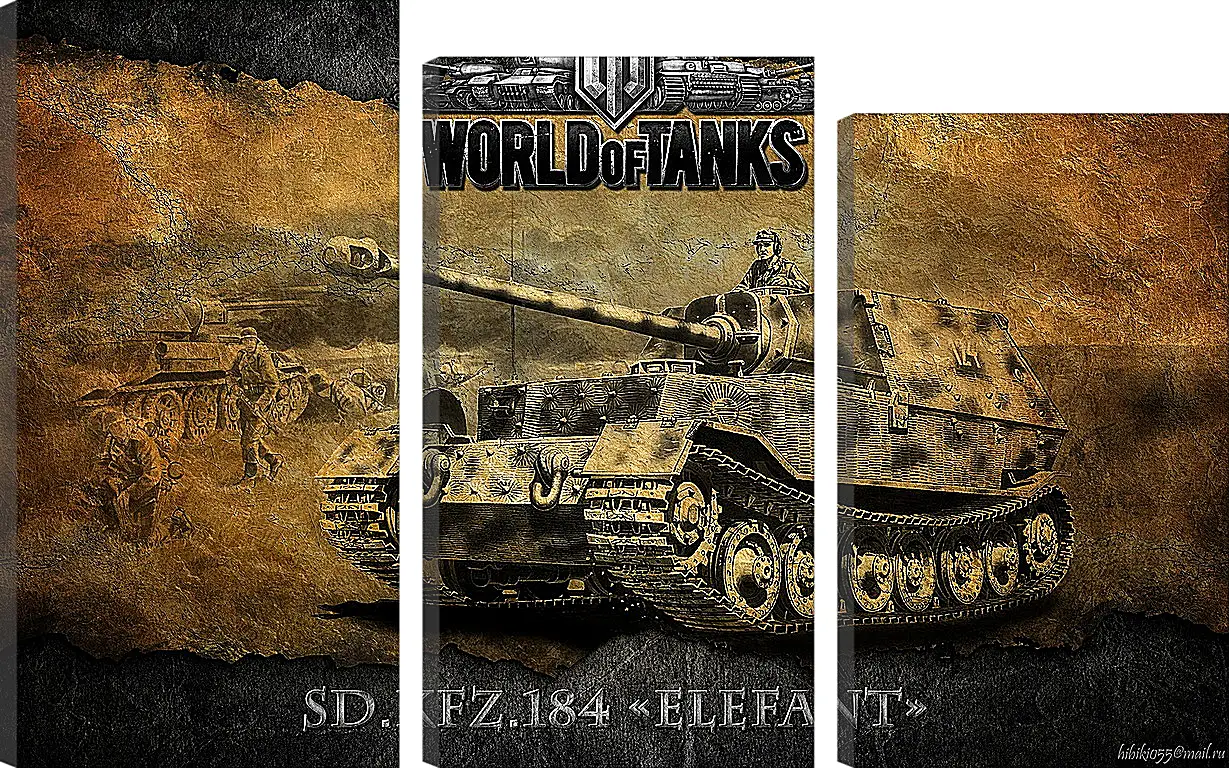 Модульная картина - World Of Tanks