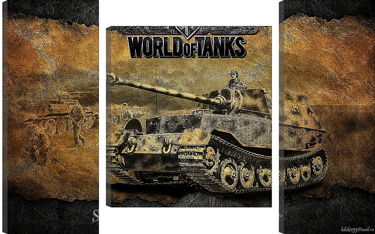 Модульная картина - World Of Tanks