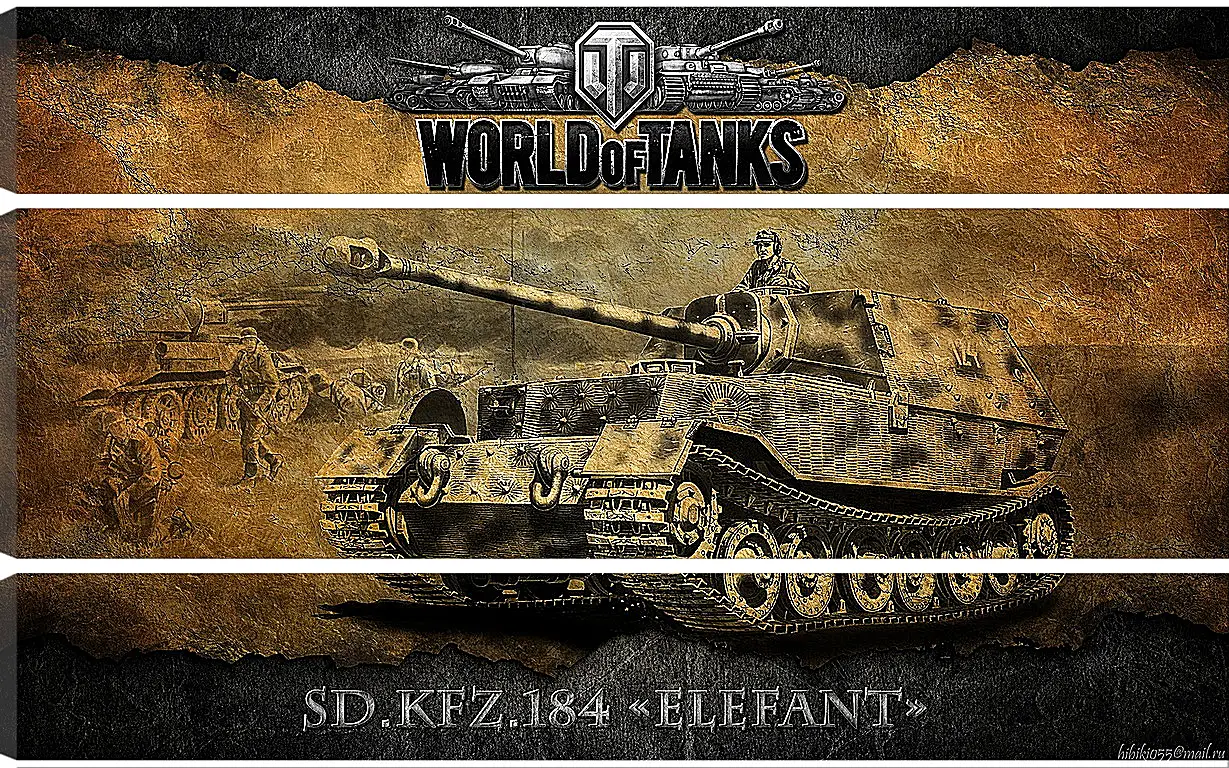 Модульная картина - World Of Tanks