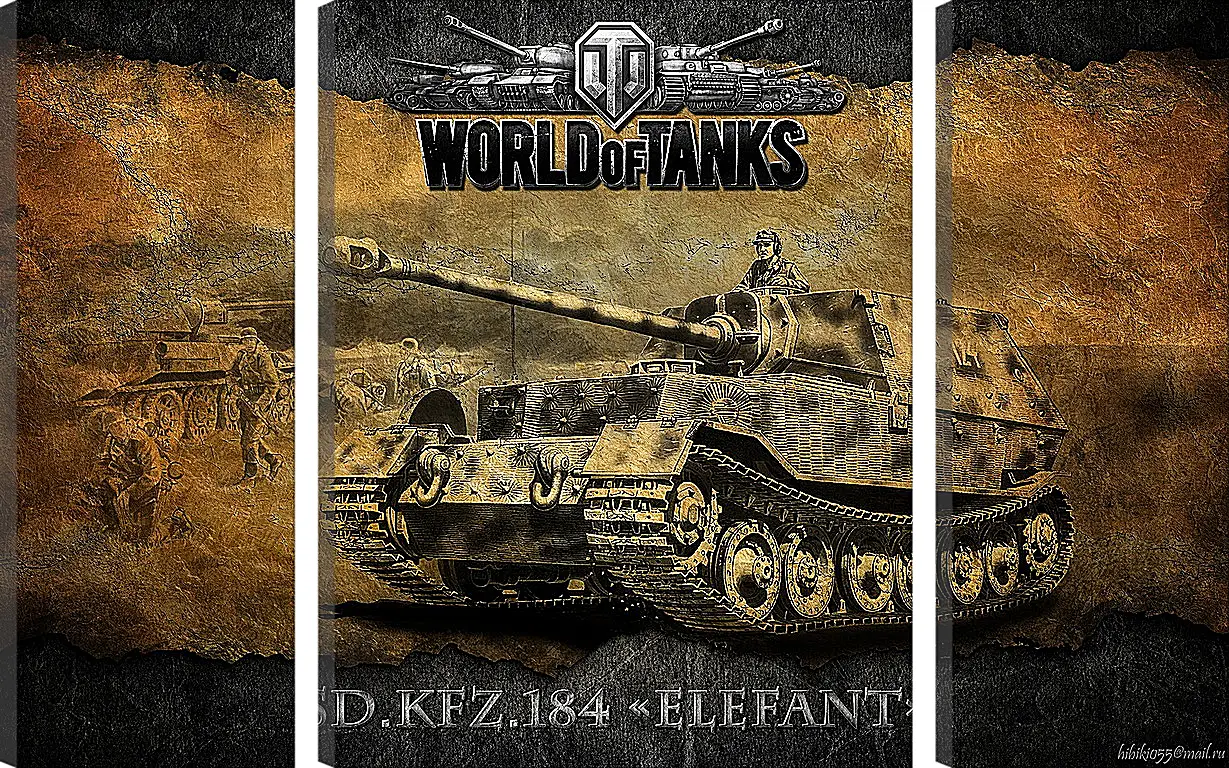 Модульная картина - World Of Tanks